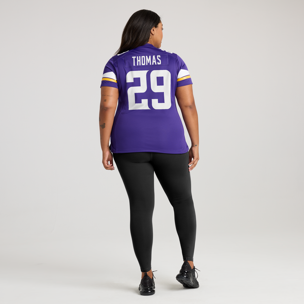 Women's Minnesota Vikings Jacob Thomas Purple Team Game Jersey