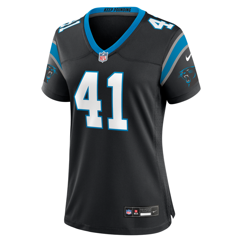 Women's Carolina Panthers Jacoby Windmon Black Team Game Jersey