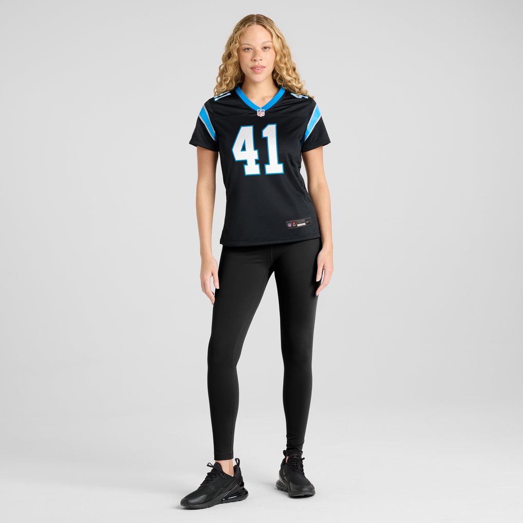 Women's Carolina Panthers Jacoby Windmon Black Team Game Jersey