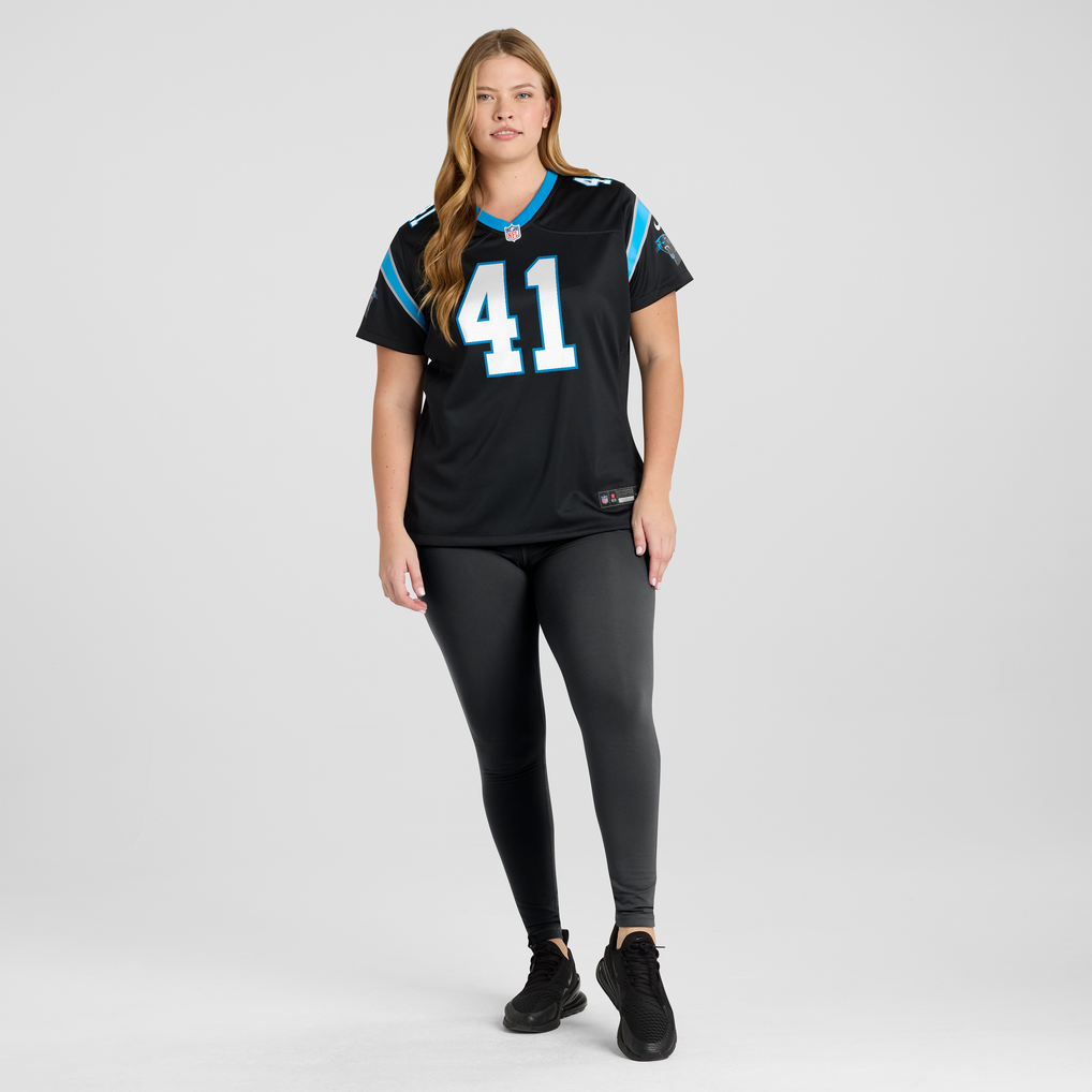 Women's Carolina Panthers Jacoby Windmon Black Team Game Jersey