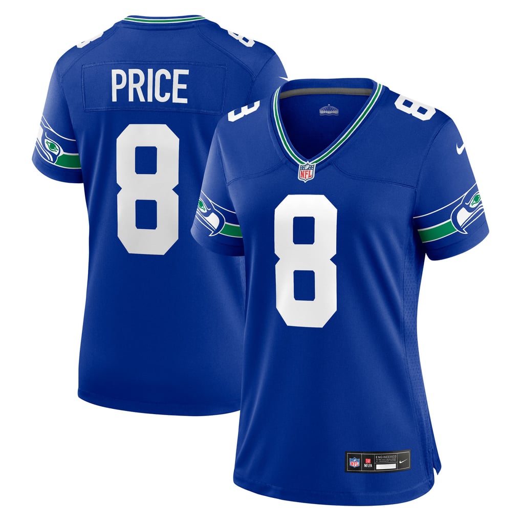 Women's Seattle Seahawks Jadarian Price Royal Alternate Game Jersey