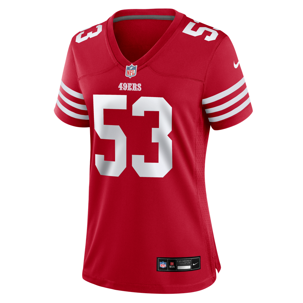 Women's San Francisco 49ers Jaden Dugger Scarlet Team Game Jersey