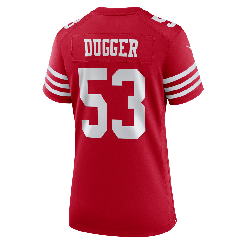 Women's San Francisco 49ers Jaden Dugger Scarlet Team Game Jersey