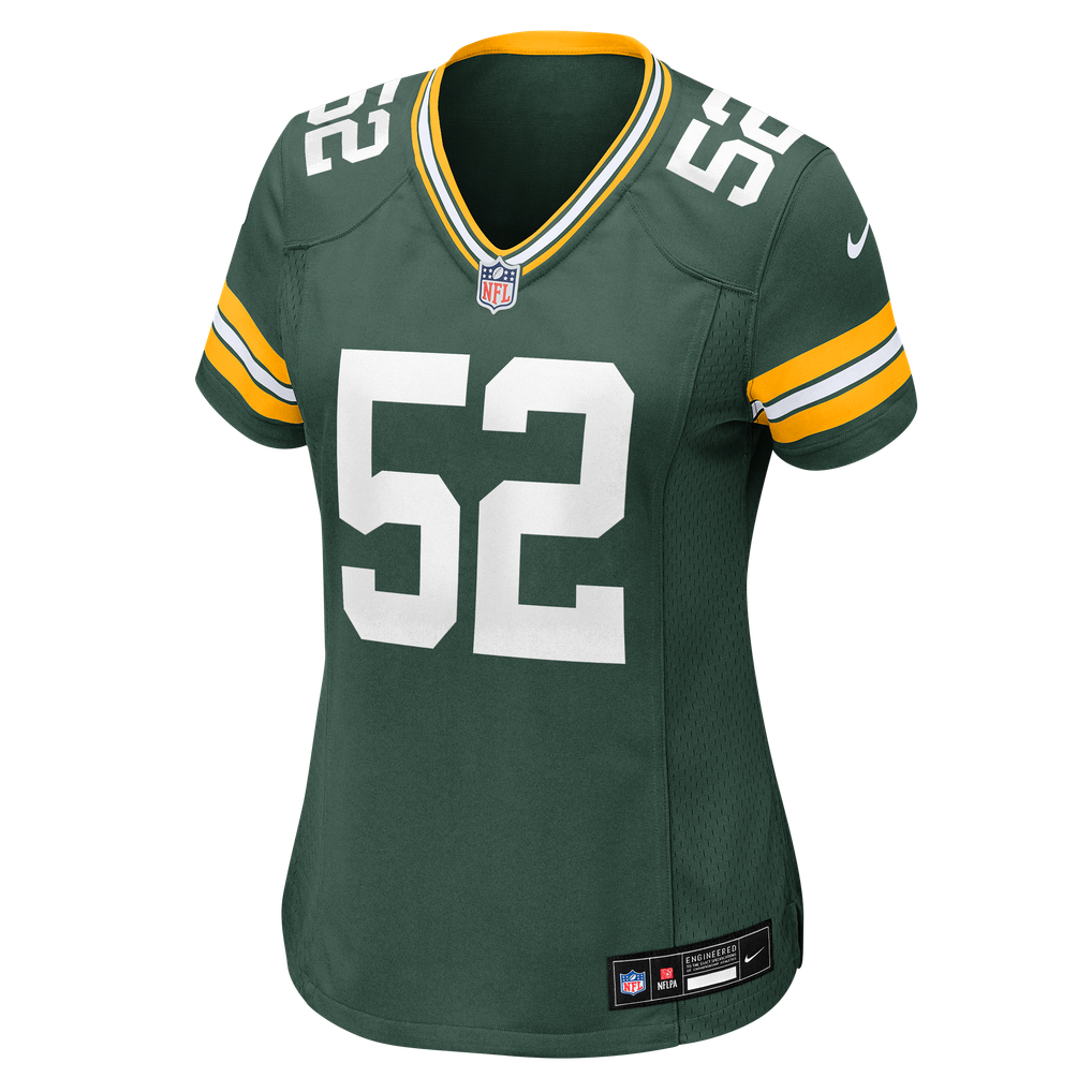 Women's Green Bay Packers Jager Burton Green Team Game Jersey