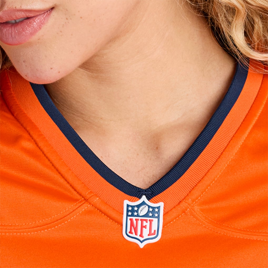 Women's Denver Broncos Jahdae Barron Orange Team Game Jersey