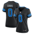 Women's Detroit Lions Jahmyr Gibbs Black 2nd Alternate Game Player Jersey