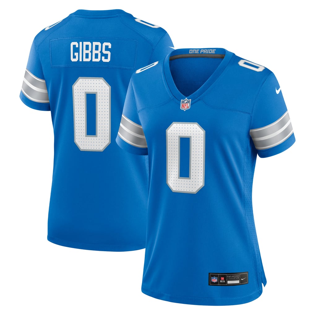 Women's Detroit Lions Jahmyr Gibbs Blue Game Player Jersey