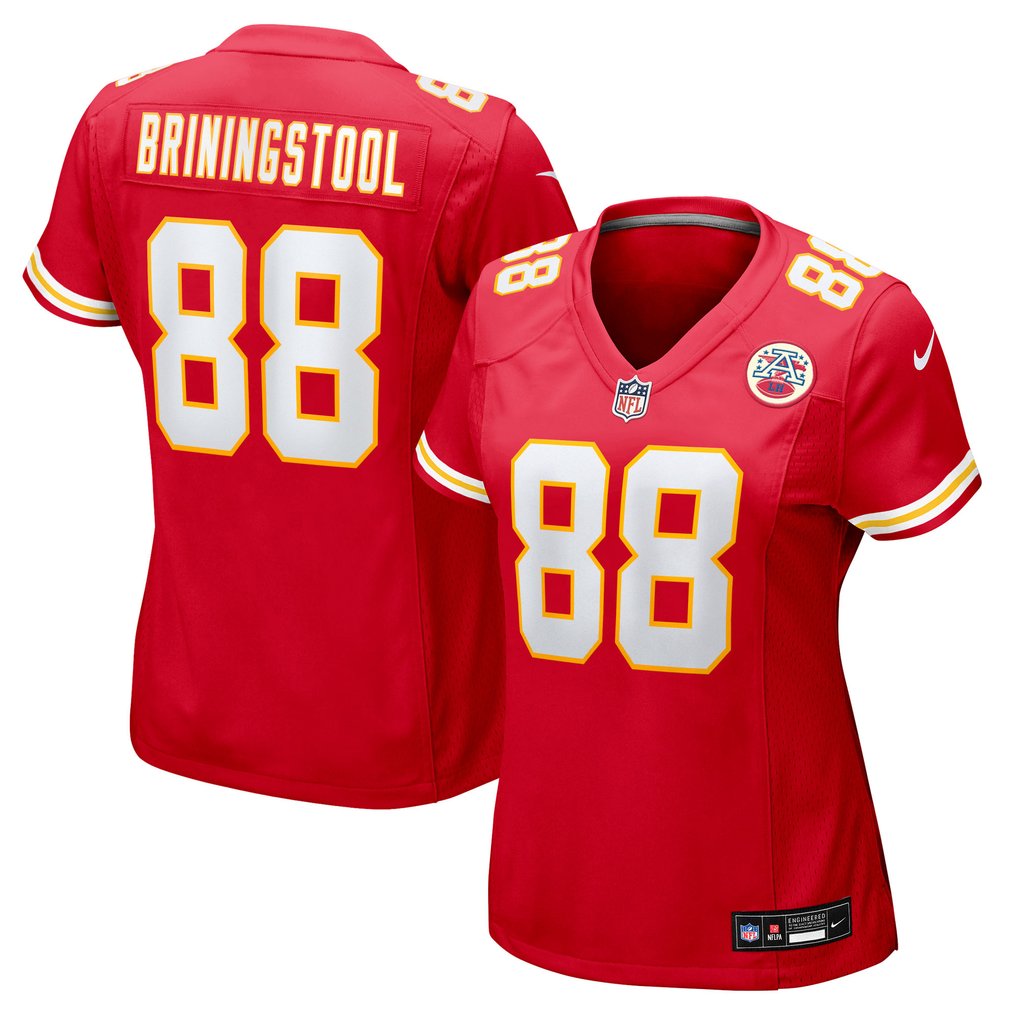 Women's Kansas City Chiefs Jake Briningstool Red Team Game Jersey