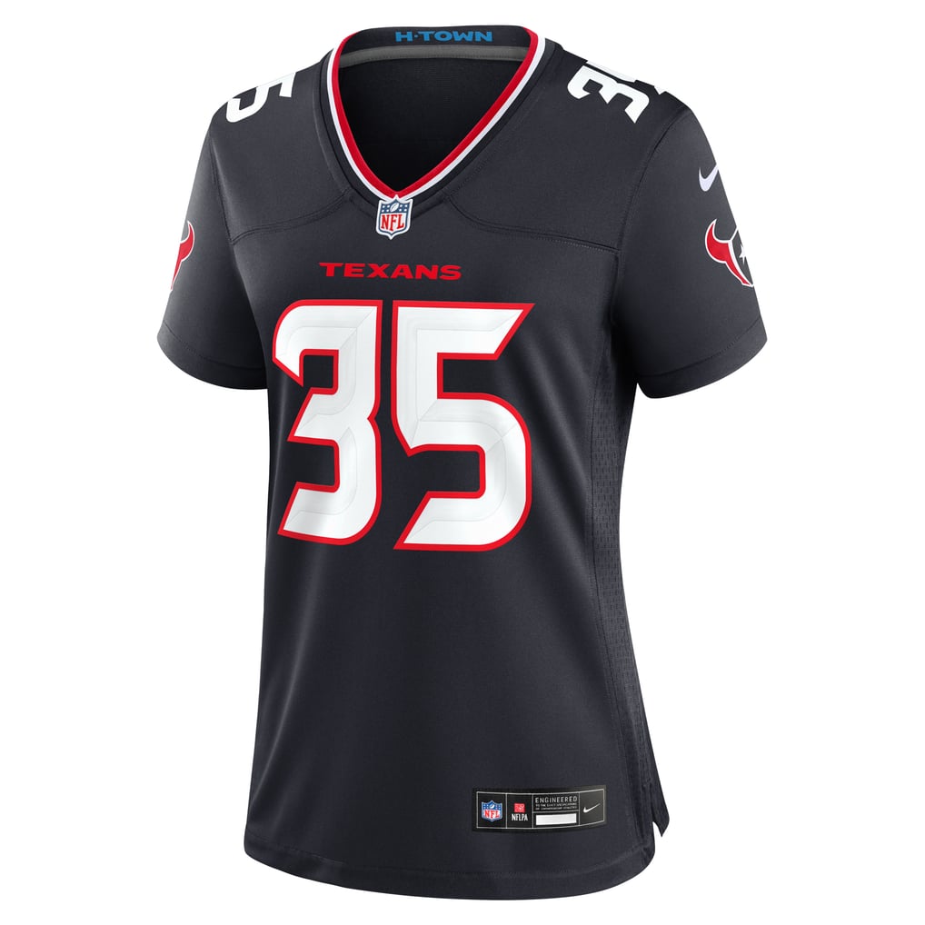 Women's Houston Texans Jake Hansen Navy Team Game Jersey
