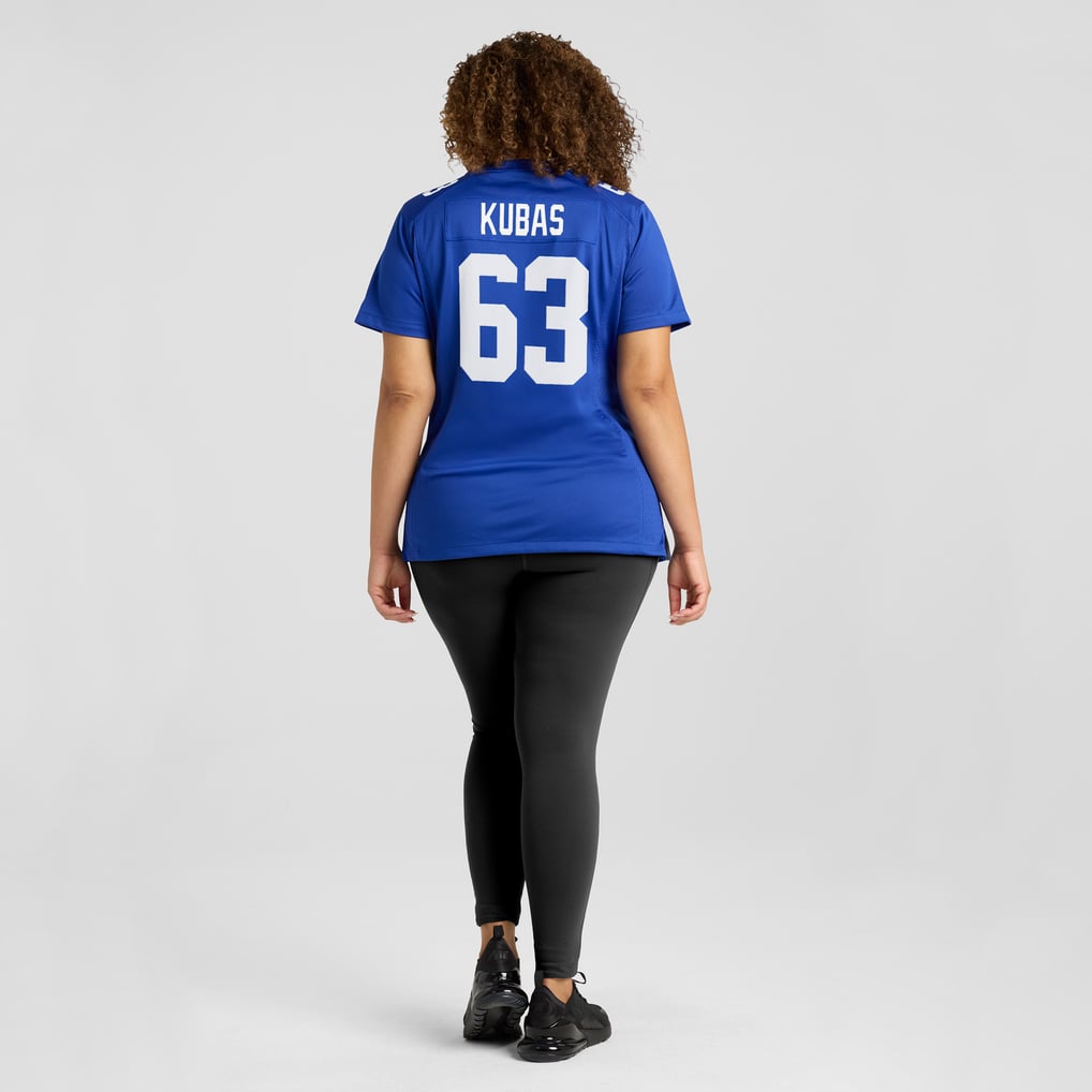 Women's New York Giants Jake Kubas Royal Game Jersey
