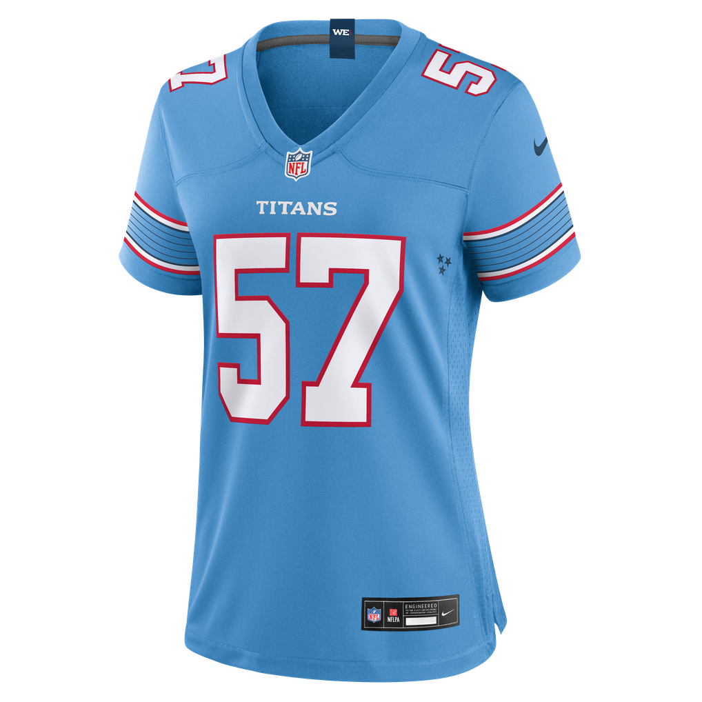 Women's Tennessee Titans Jake Martin Light Blue Team Game Jersey
