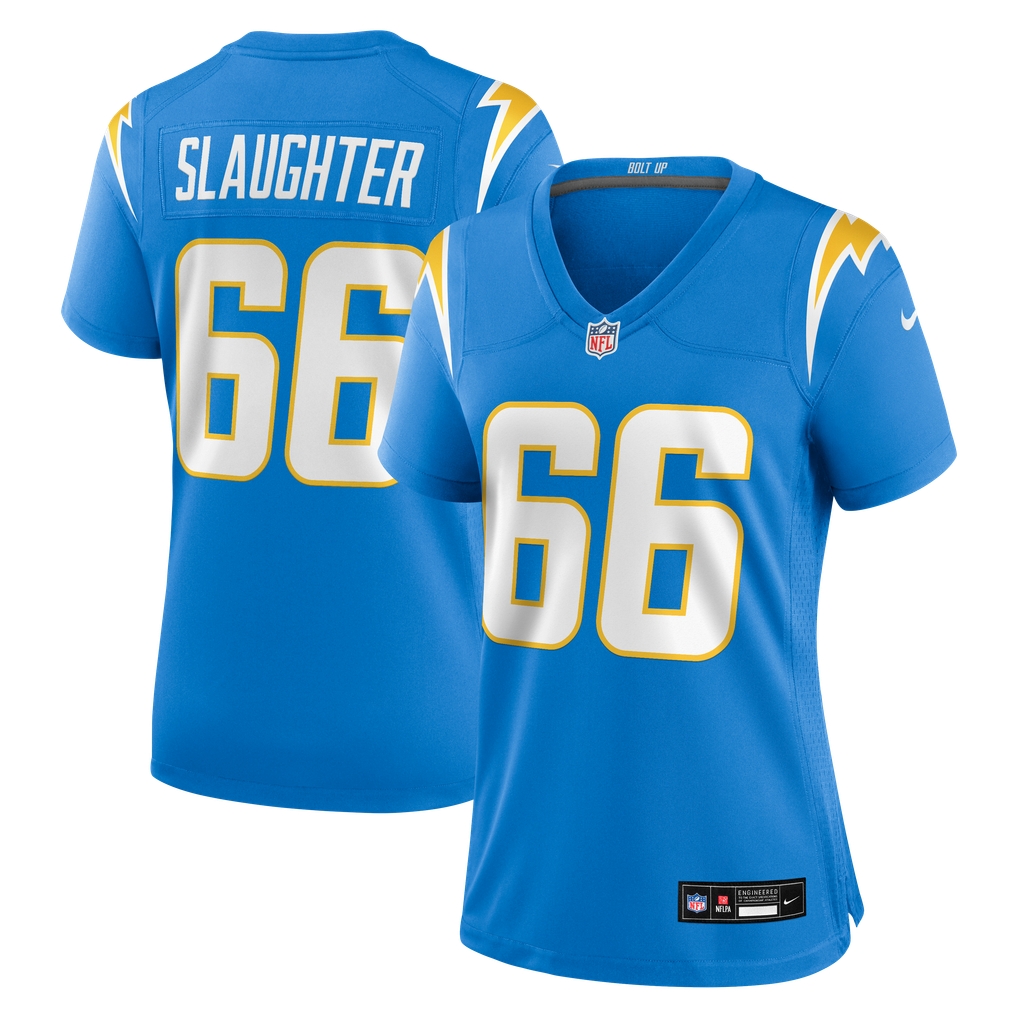 Women's Los Angeles Chargers Jake Slaughter Powder Blue Team Game Jersey