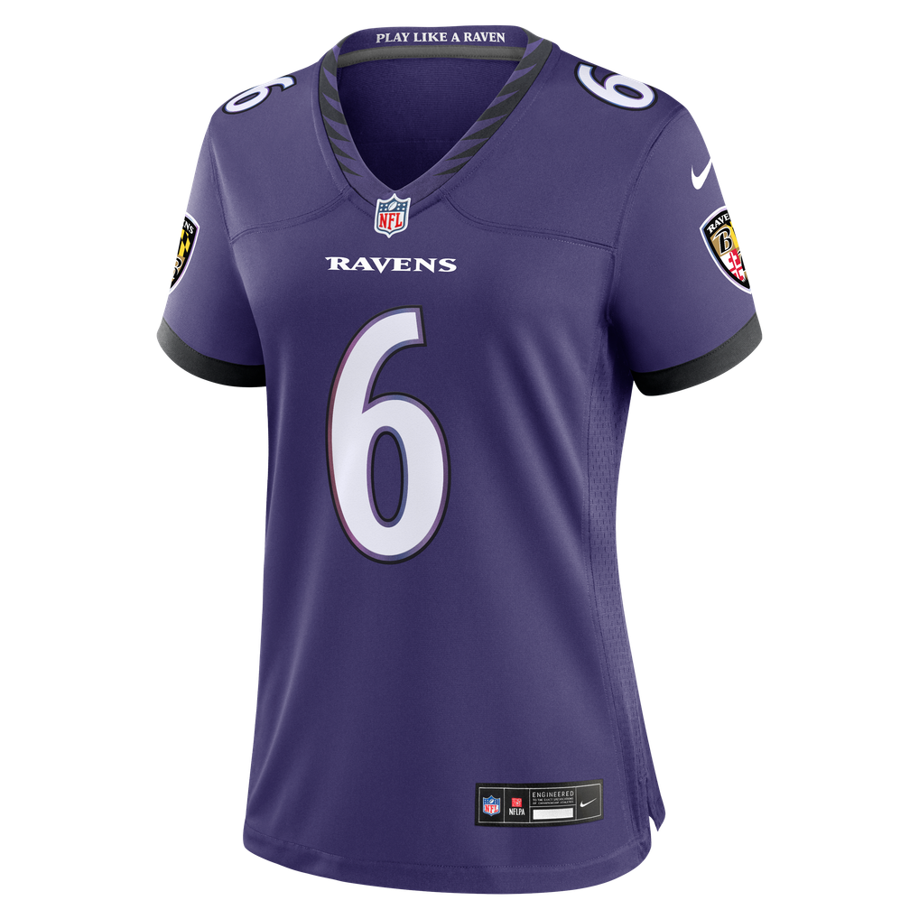 Women's Baltimore Ravens Ja'Kobi Lane Purple Team Game Jersey