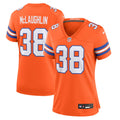 Women's Denver Broncos Jaleel McLaughlin Orange Mile High Collection 1977 Throwback Player Game Jersey