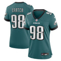 Women's Philadelphia Eagles Jalen Carter Midnight Green Team Game Jersey