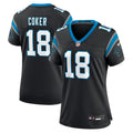 Women's Carolina Panthers Jalen Coker Black Team Game Jersey