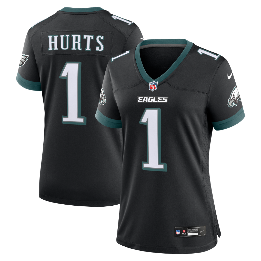 Women's Philadelphia Eagles Jalen Hurts Black Alternate Game Jersey