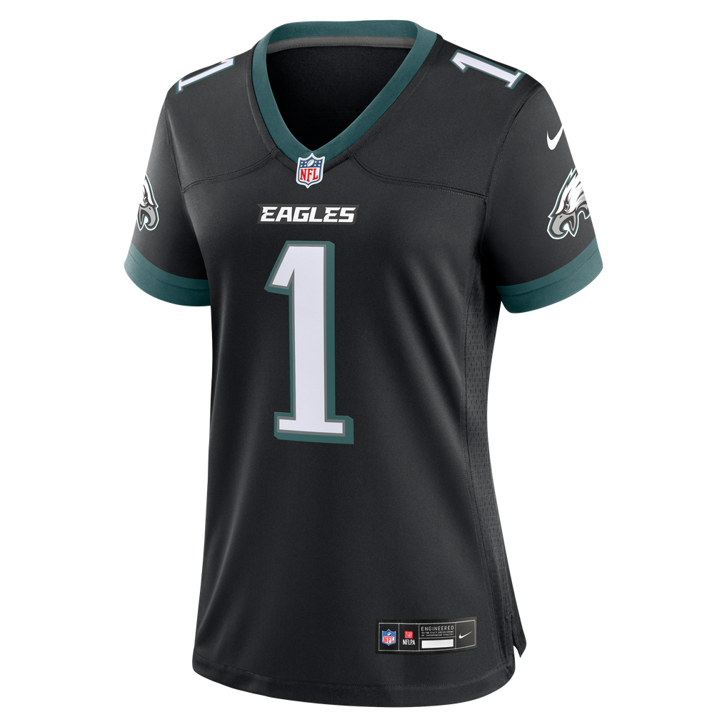 Women's Philadelphia Eagles Jalen Hurts Black Alternate Game Jersey