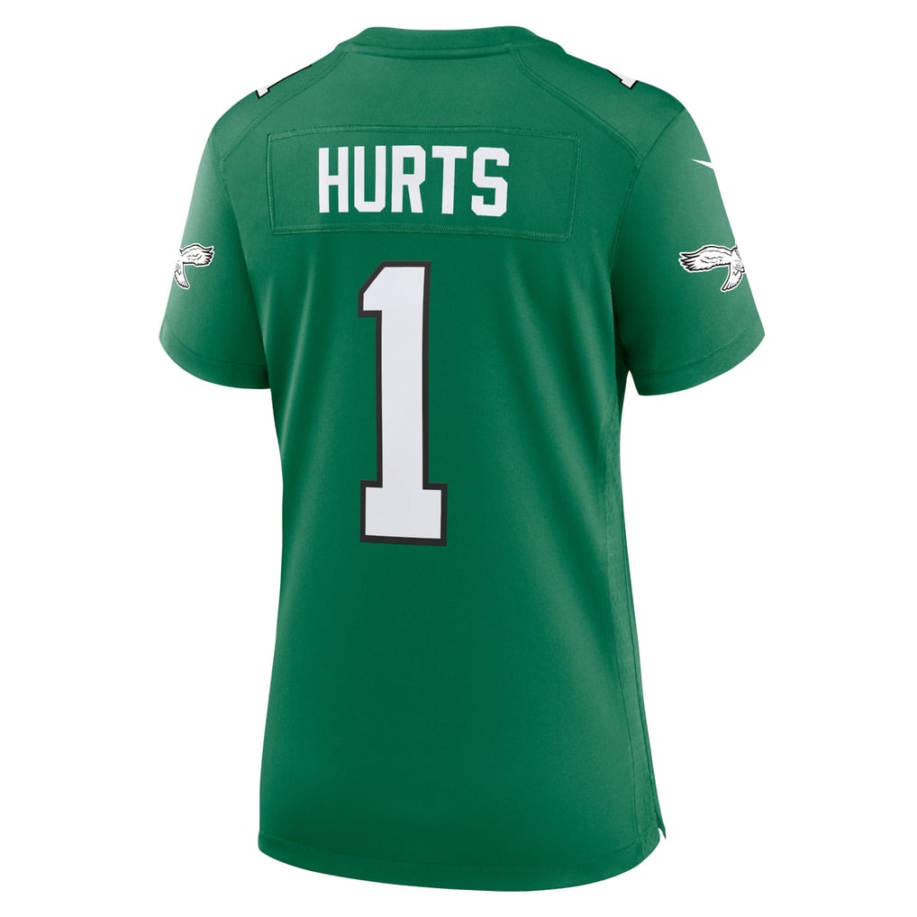 Women's Philadelphia Eagles Jalen Hurts Kelly Green Game Player Jersey