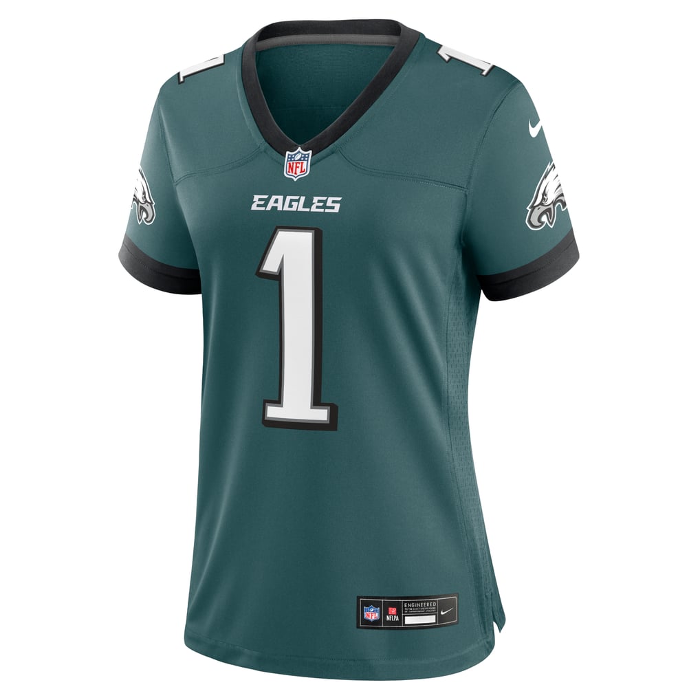 Women's Philadelphia Eagles Jalen Hurts Midnight Green Team Game Jersey