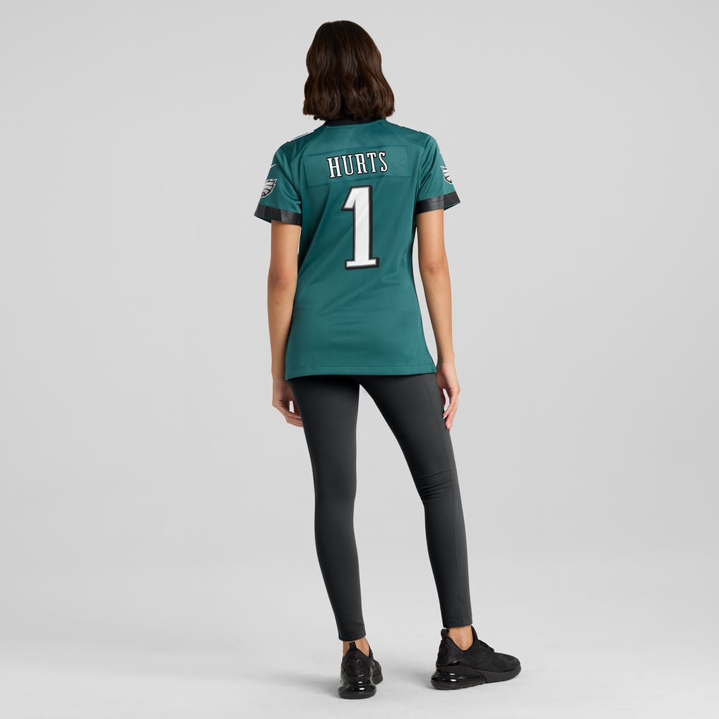 Women's Philadelphia Eagles Jalen Hurts Midnight Green Team Game Jersey