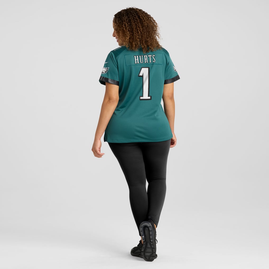 Women's Philadelphia Eagles Jalen Hurts Midnight Green Team Game Jersey