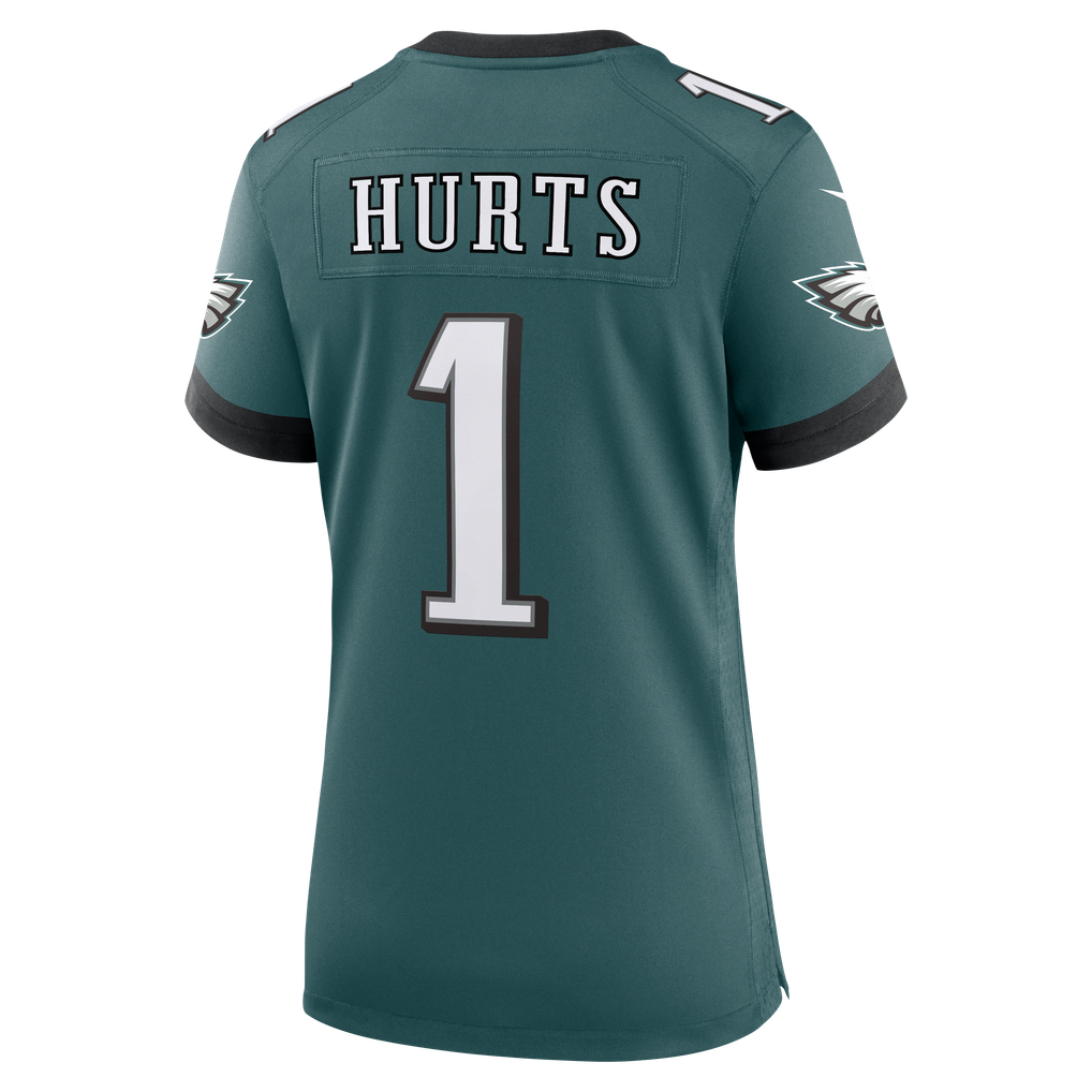 Women's Philadelphia Eagles Jalen Hurts Midnight Green Team Game Jersey
