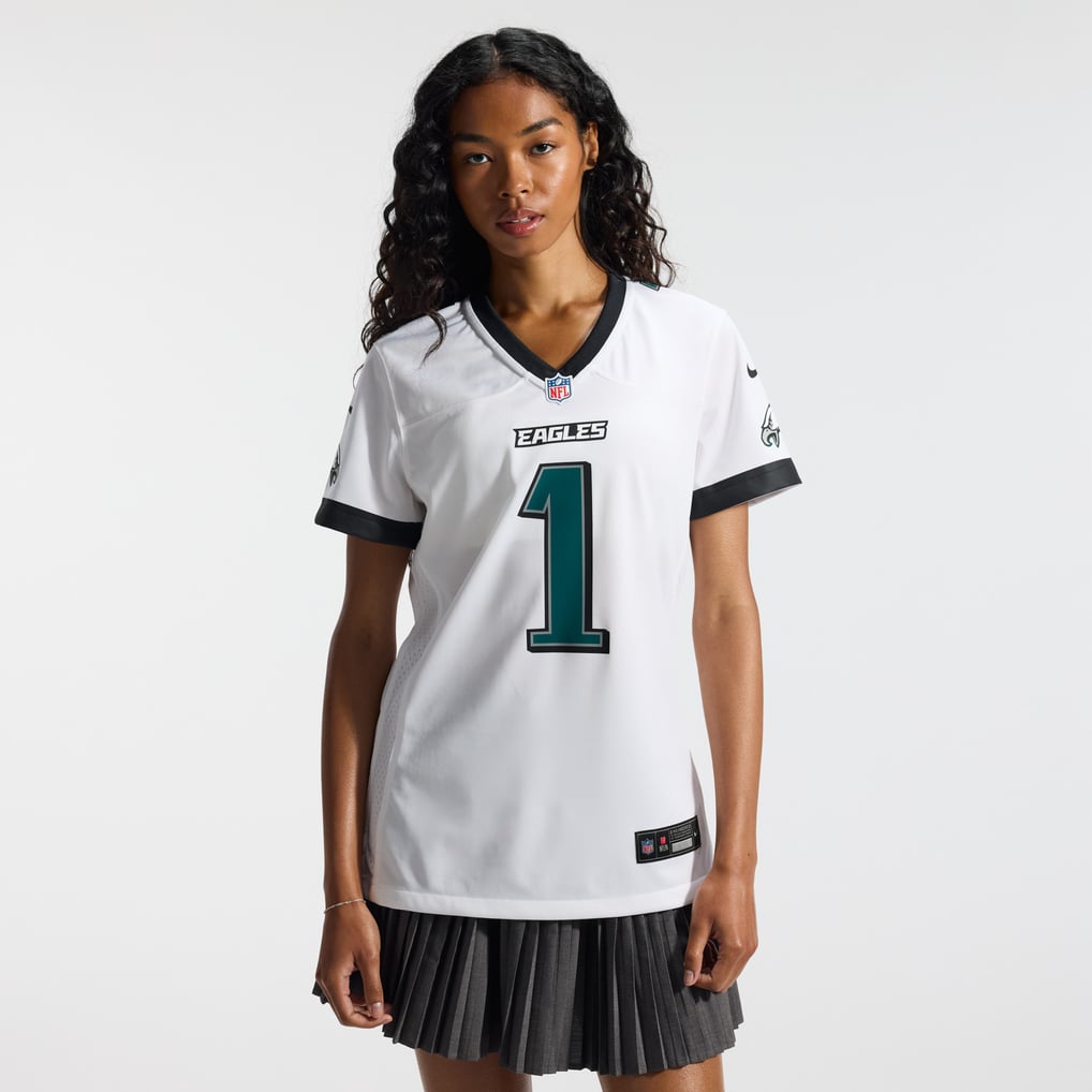 Women's Philadelphia Eagles Jalen Hurts White Game Jersey