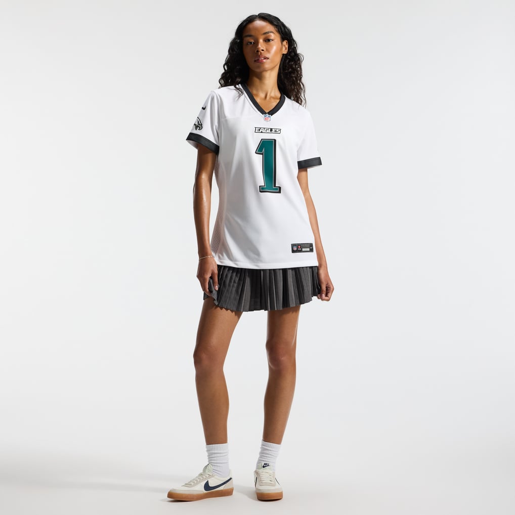 Women's Philadelphia Eagles Jalen Hurts White Game Jersey