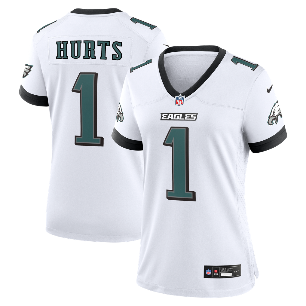 Women's Philadelphia Eagles Jalen Hurts White Game Jersey