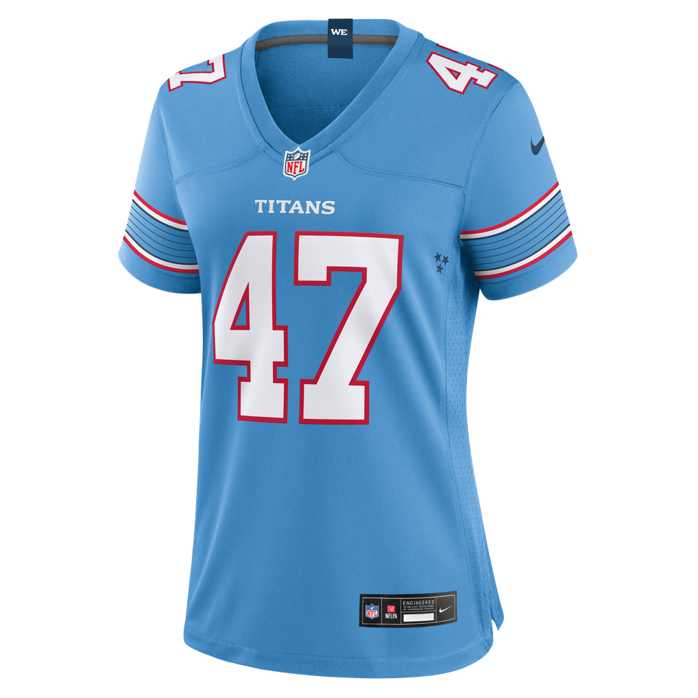 Women's Tennessee Titans Jalen McMurray Light Blue Team Game Jersey