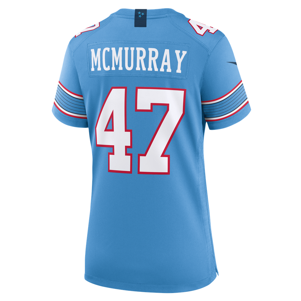 Women's Tennessee Titans Jalen McMurray Light Blue Team Game Jersey
