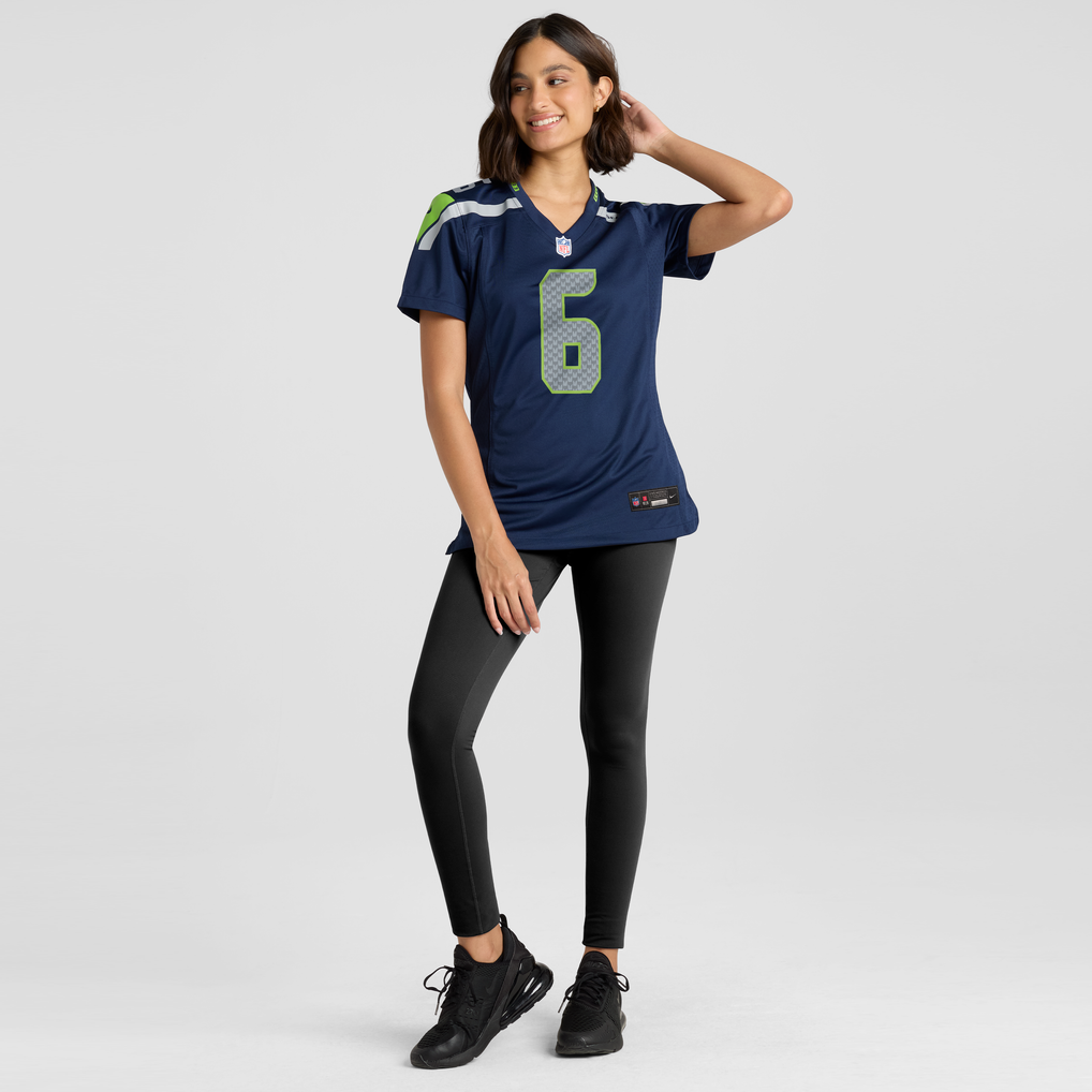 Women's Seattle Seahawks Jalen Milroe College Navy Team Game Jersey