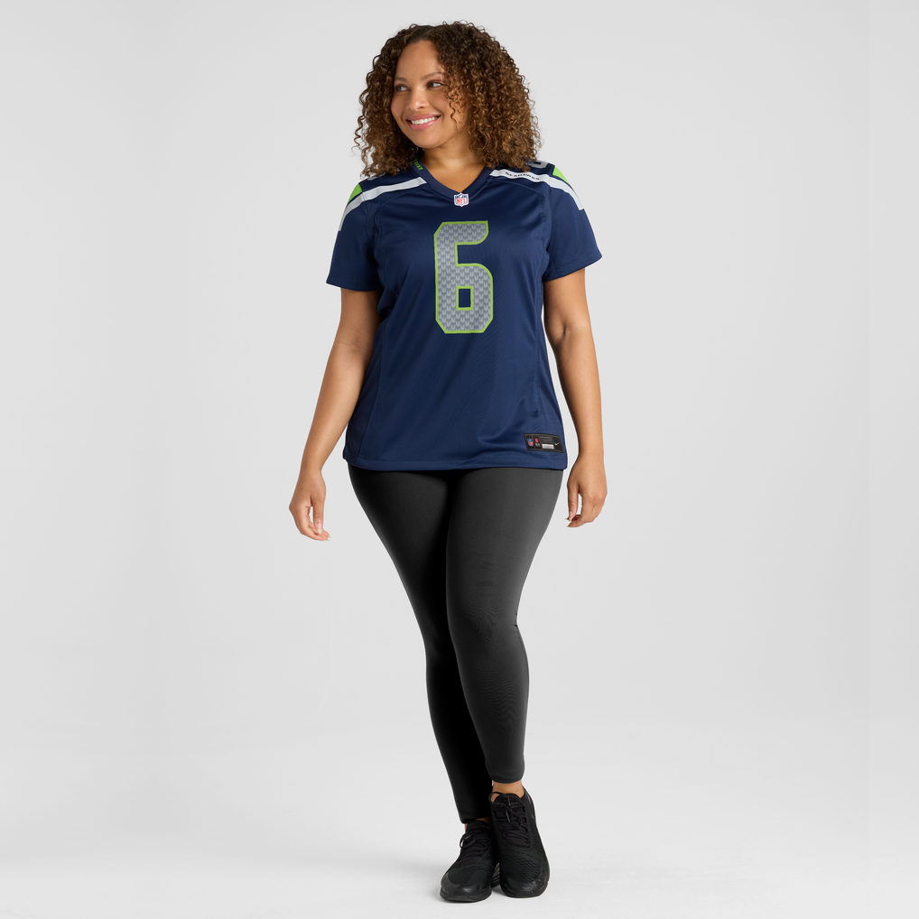 Women's Seattle Seahawks Jalen Milroe College Navy Team Game Jersey