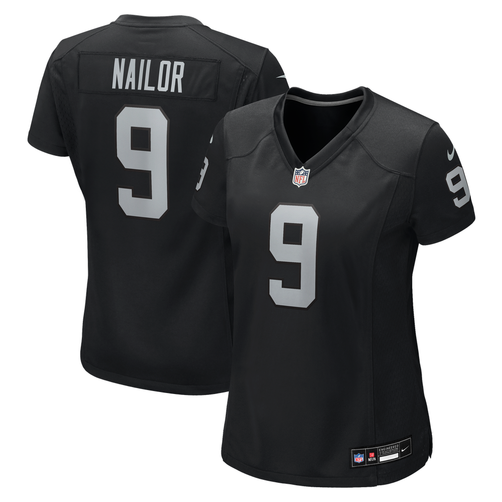 Women's Las Vegas Raiders Jalen Nailor Black Team Game Jersey