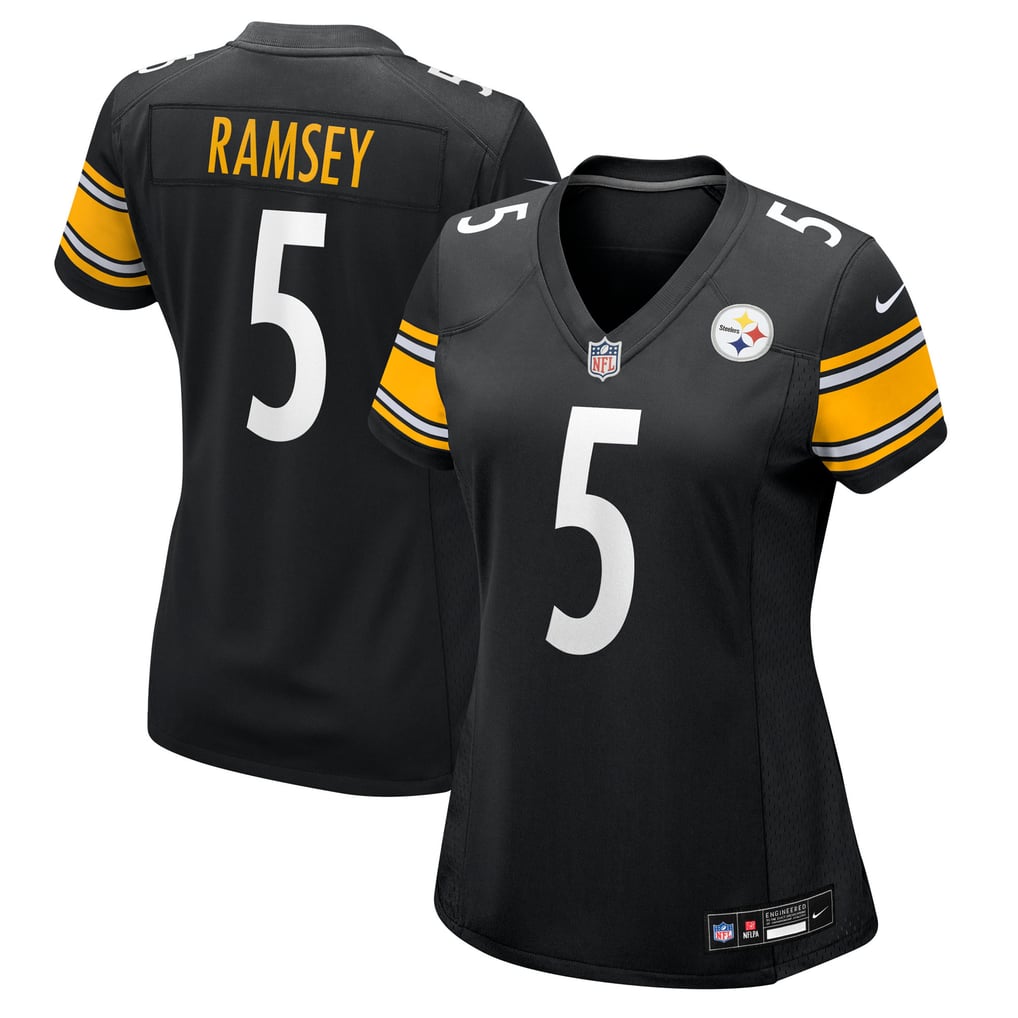 Women's Pittsburgh Steelers Jalen Ramsey Black Team Game Jersey