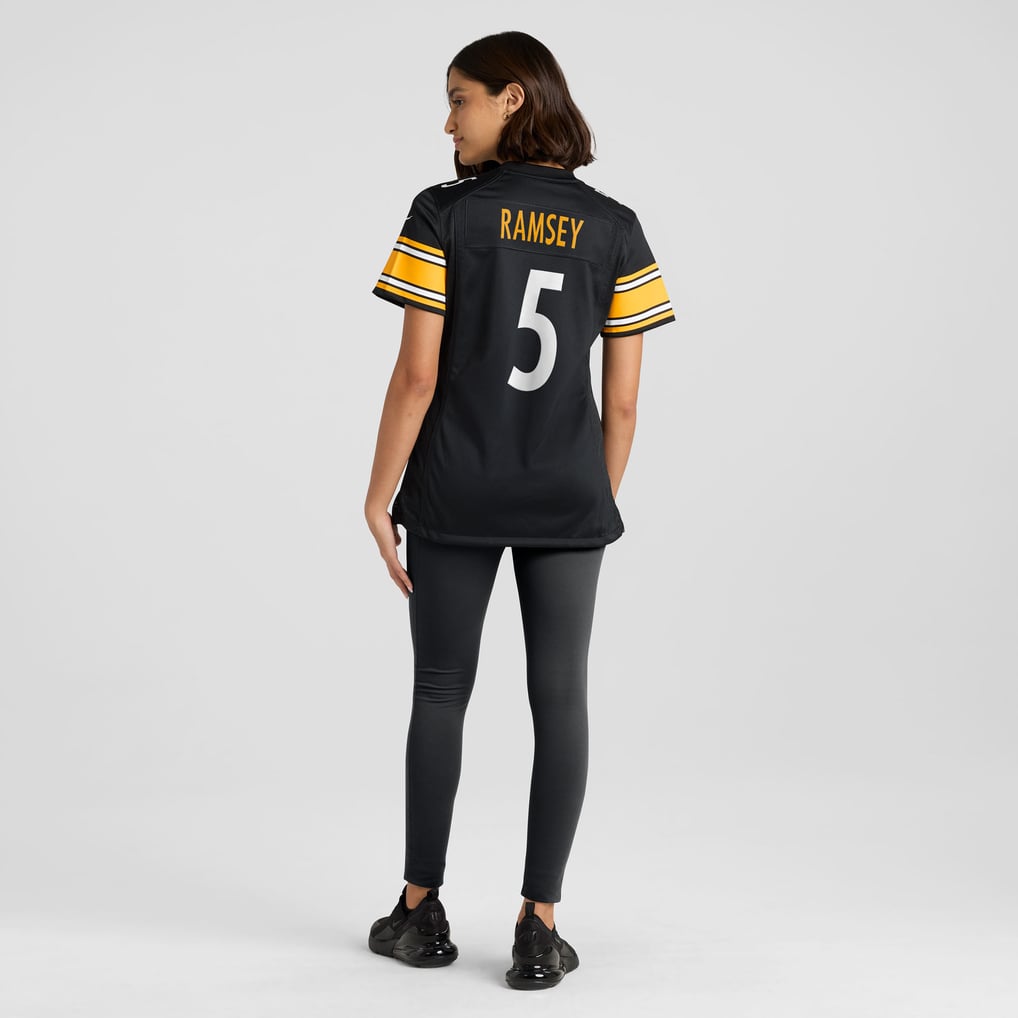 Women's Pittsburgh Steelers Jalen Ramsey Black Team Game Jersey