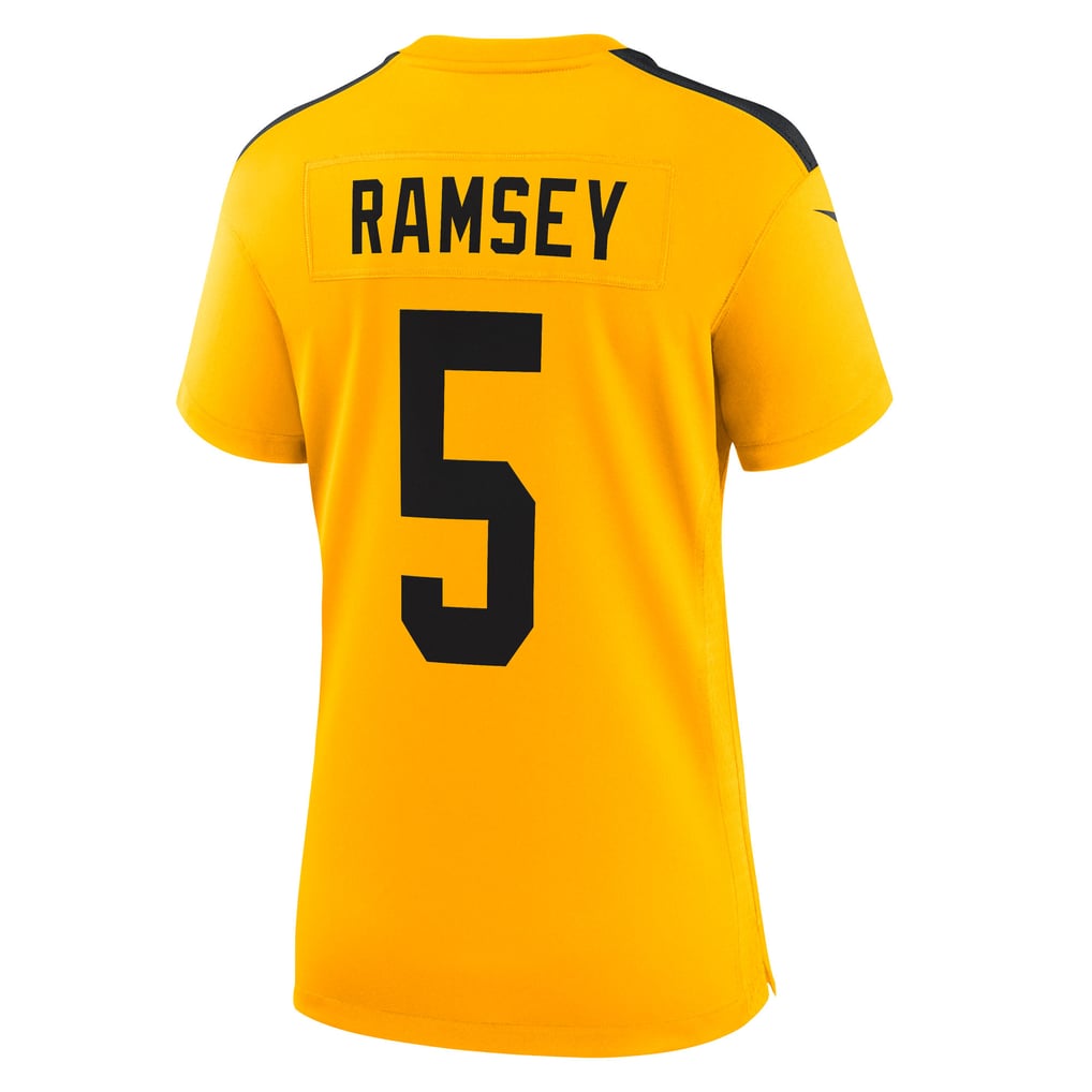Women's Pittsburgh Steelers Jalen Ramsey Gold Alternate 1933 Throwback Game Jersey