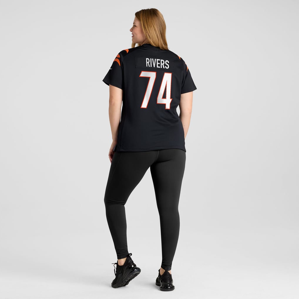 Women's Cincinnati Bengals Jalen Rivers Black Team Game Jersey