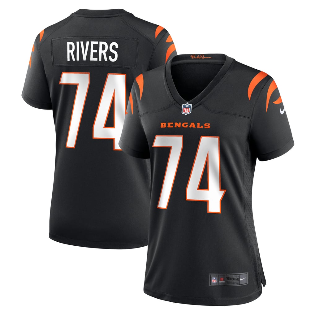 Women's Cincinnati Bengals Jalen Rivers Black Team Game Jersey