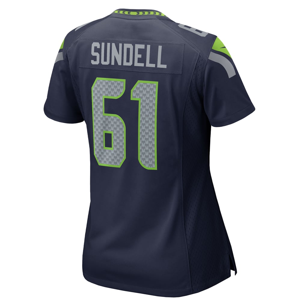 Women's Seattle Seahawks Jalen Sundell College Navy Team Game Jersey