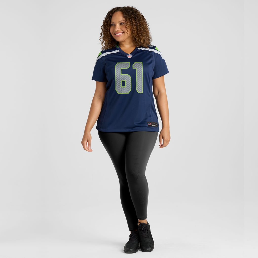 Women's Seattle Seahawks Jalen Sundell College Navy Team Game Jersey