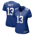 Women's New York Giants Jalin Hyatt Royal Team Game Jersey
