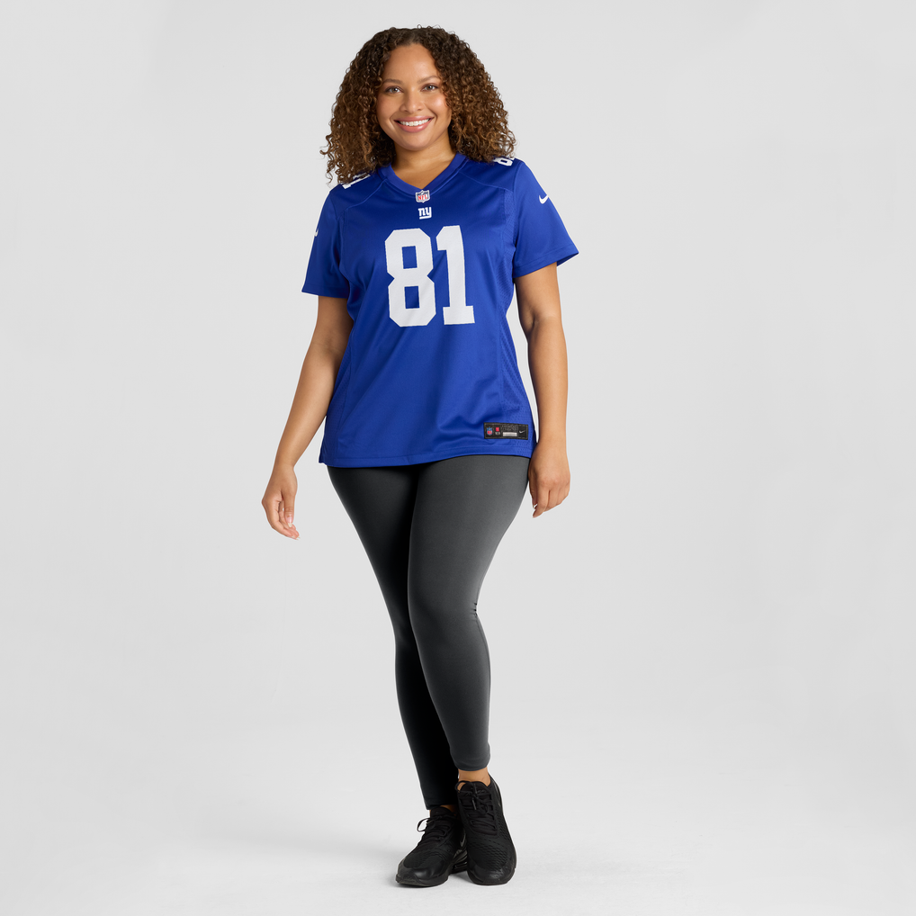Women's New York Giants Jalin Hyatt Royal Team Game Jersey
