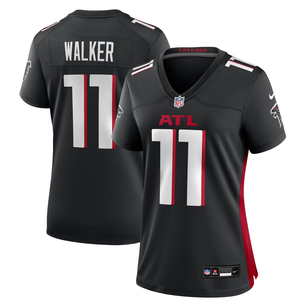 Women's Atlanta Falcons Jalon Walker Black Team Game Jersey
