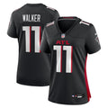 Women's Atlanta Falcons Jalon Walker Black Team Game Jersey