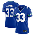 Women's Seattle Seahawks Jamal Adams Royal Throwback Player Game Jersey