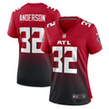 Women's Atlanta Falcons Jamal Anderson Red Retired Game Jersey