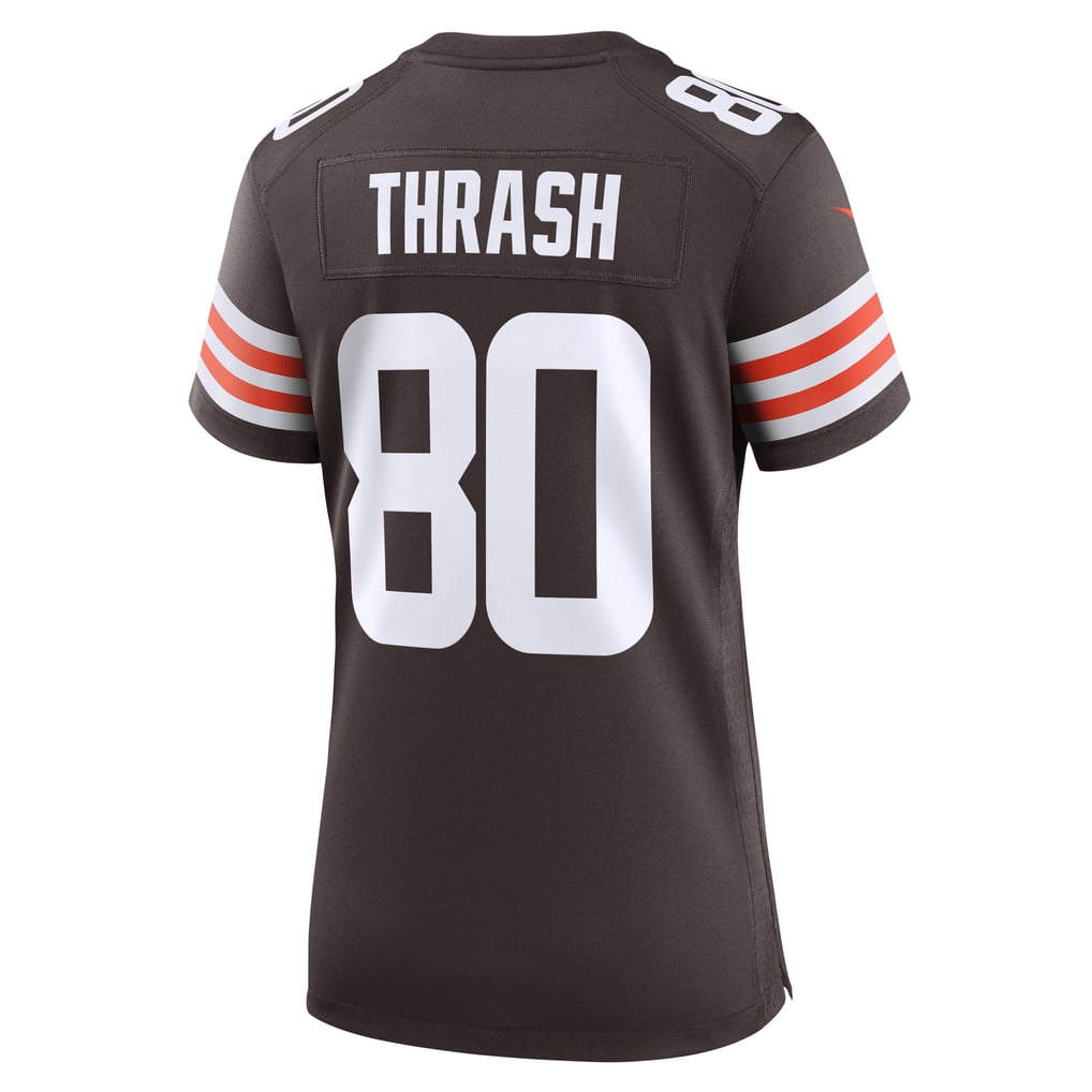 Women's Cleveland Browns Jamari Thrash Brown Game Jersey