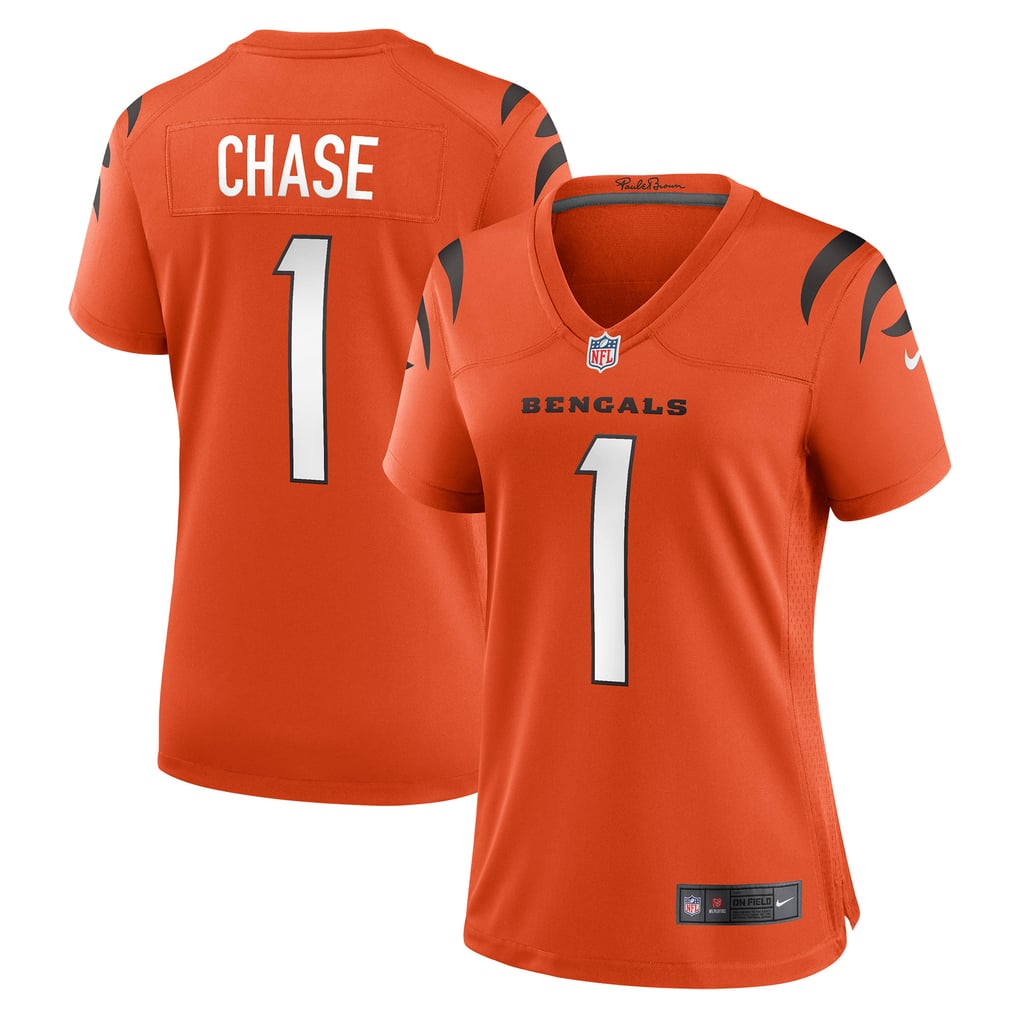 Women's Cincinnati Bengals Ja'Marr Chase Orange Alternate Game Jersey